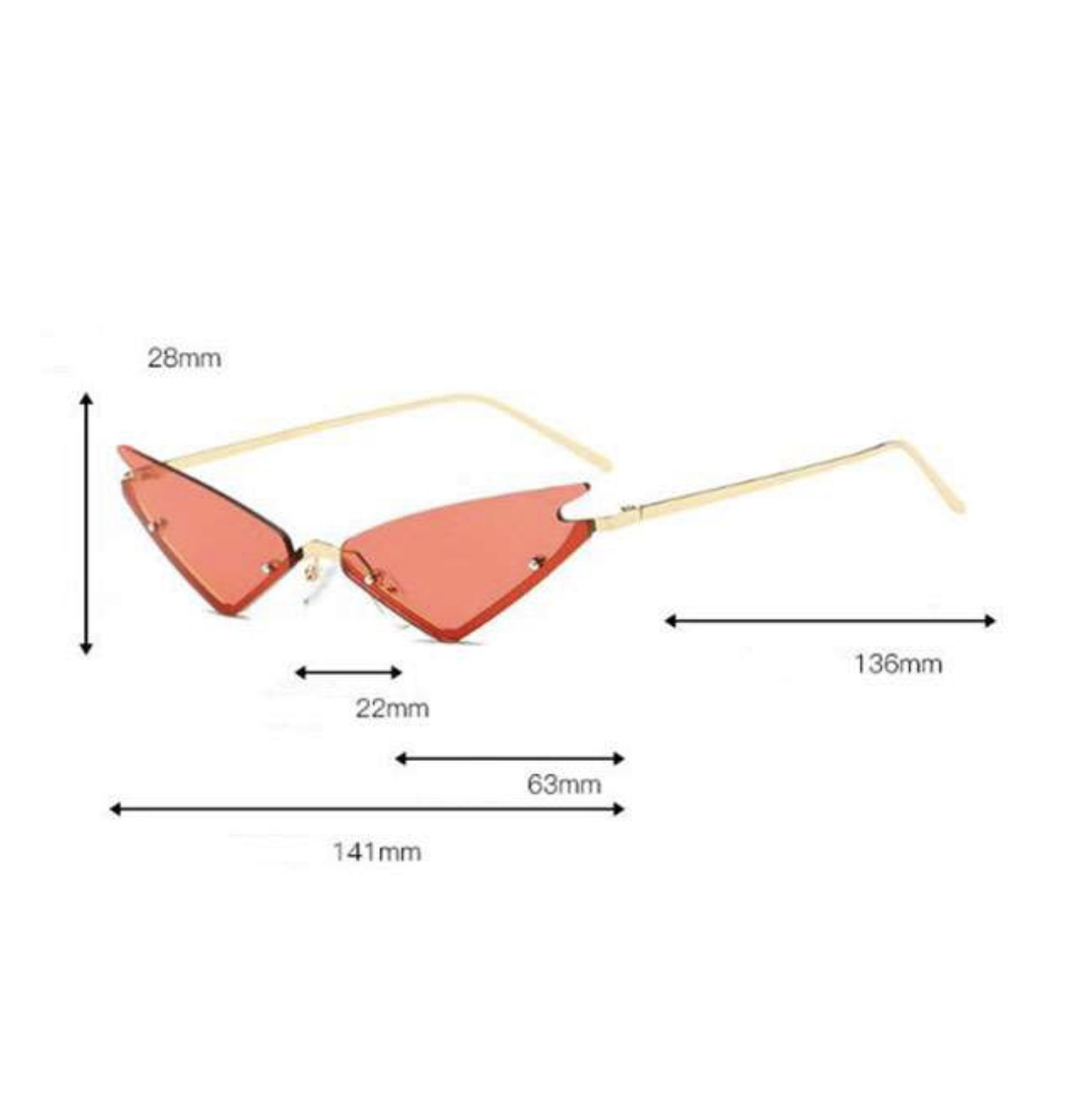 Cat eye sunglasses