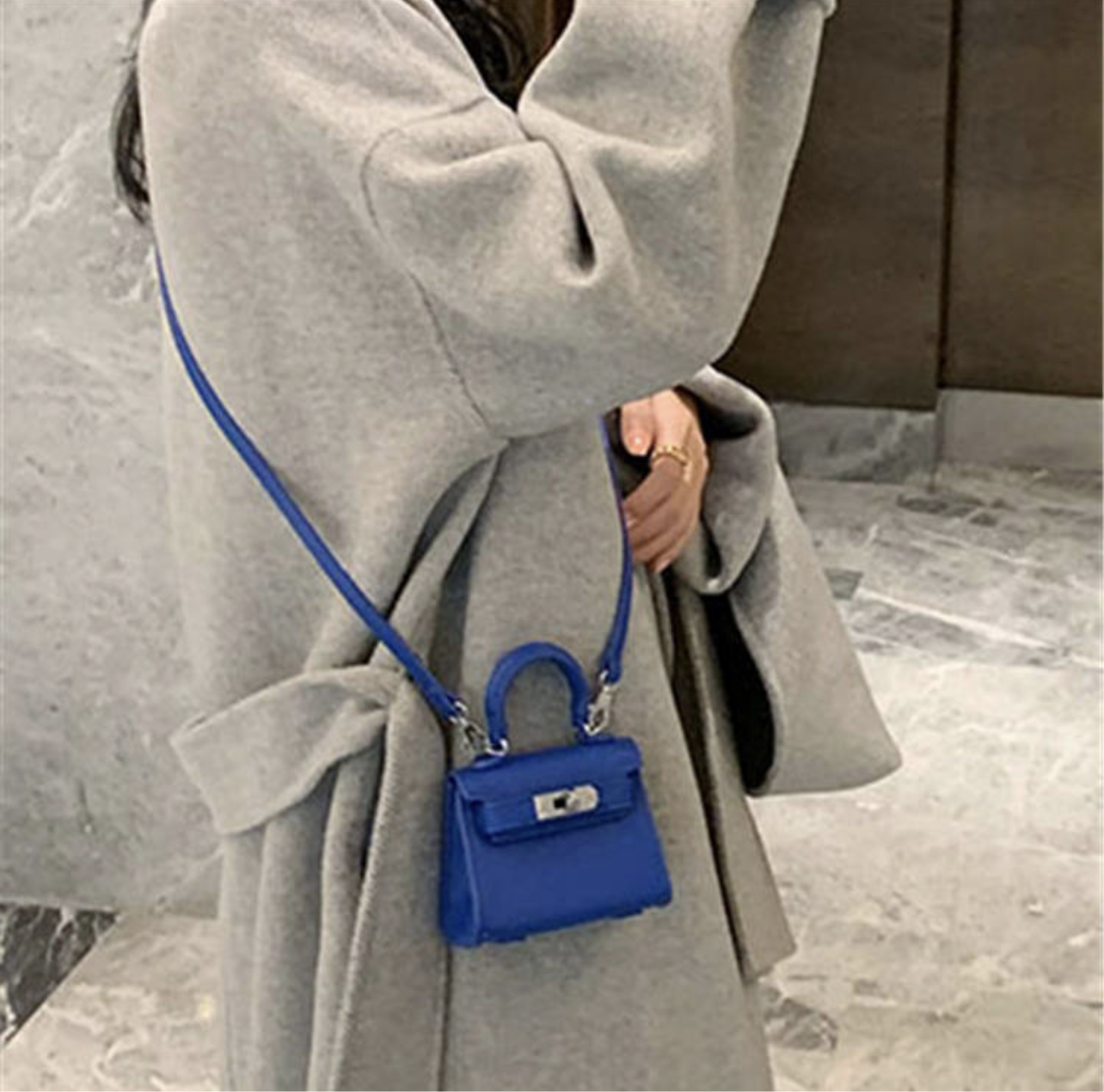Static shock blue mini bag