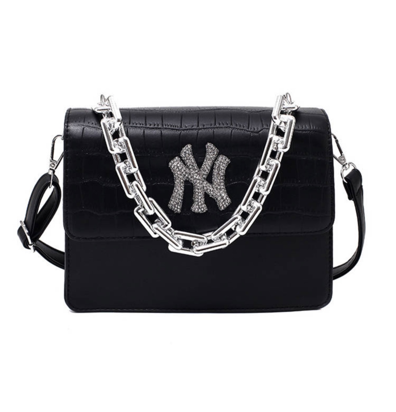 NY Rhinestone Croc Bag