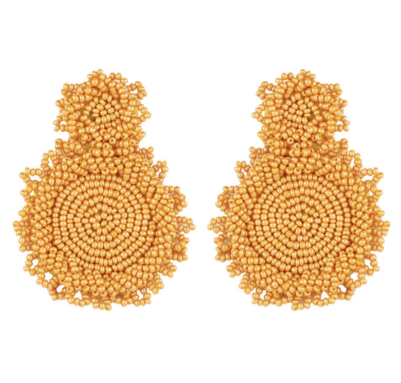 Exaggerated Rice Bead Earrings