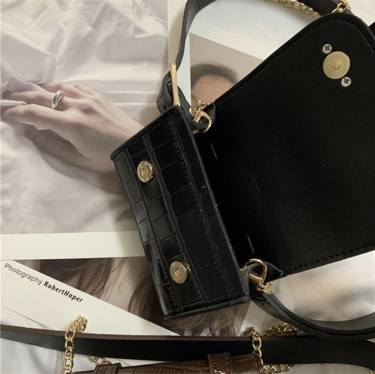 Metal Chain Mini Waist Bag