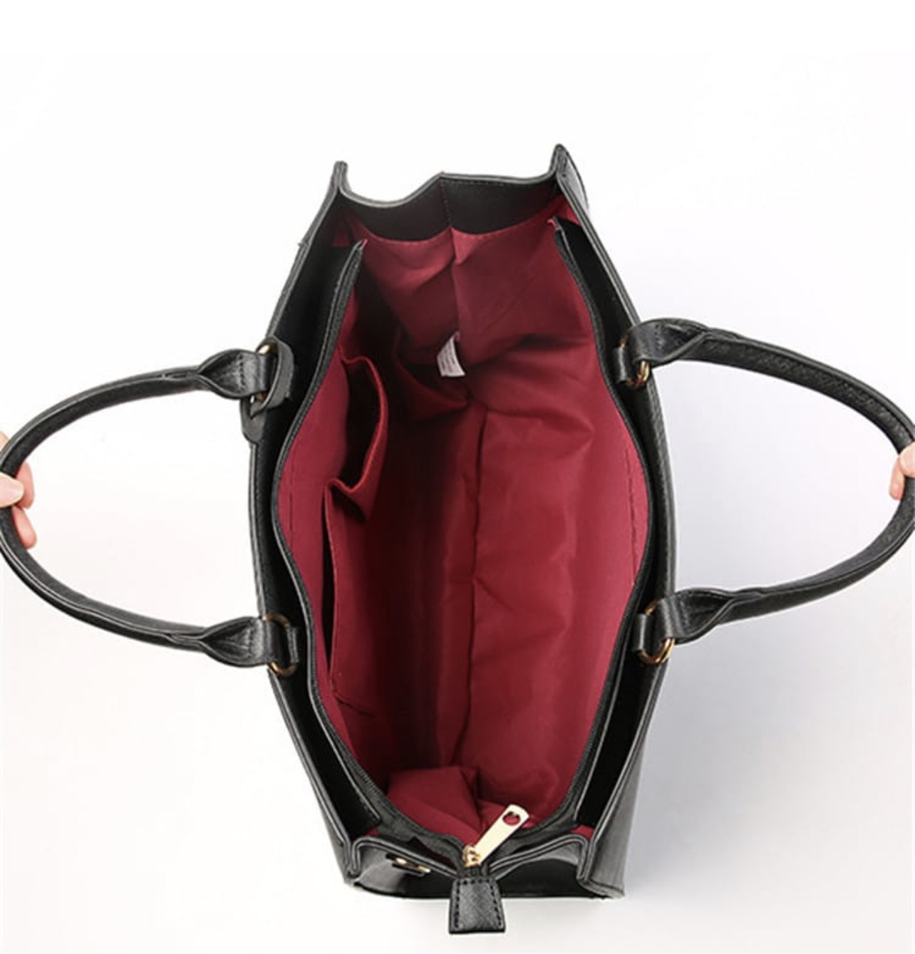 Pink Spotted Color Blocking Bag