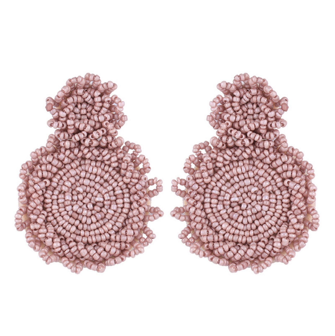 Exaggerated Rice Bead Earrings