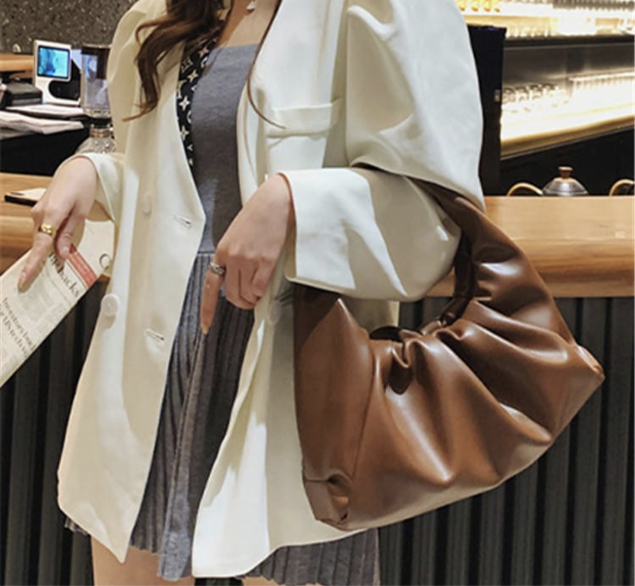 Wrinkled Snapper Bag