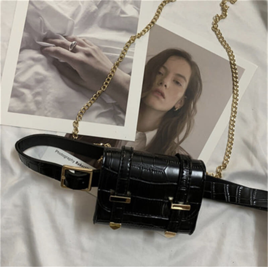 Metal Chain Mini Waist Bag