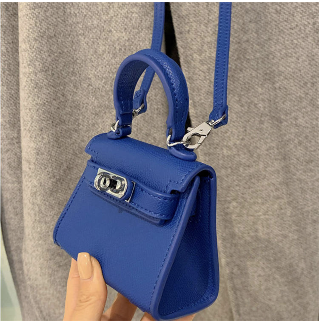 Static shock blue mini bag