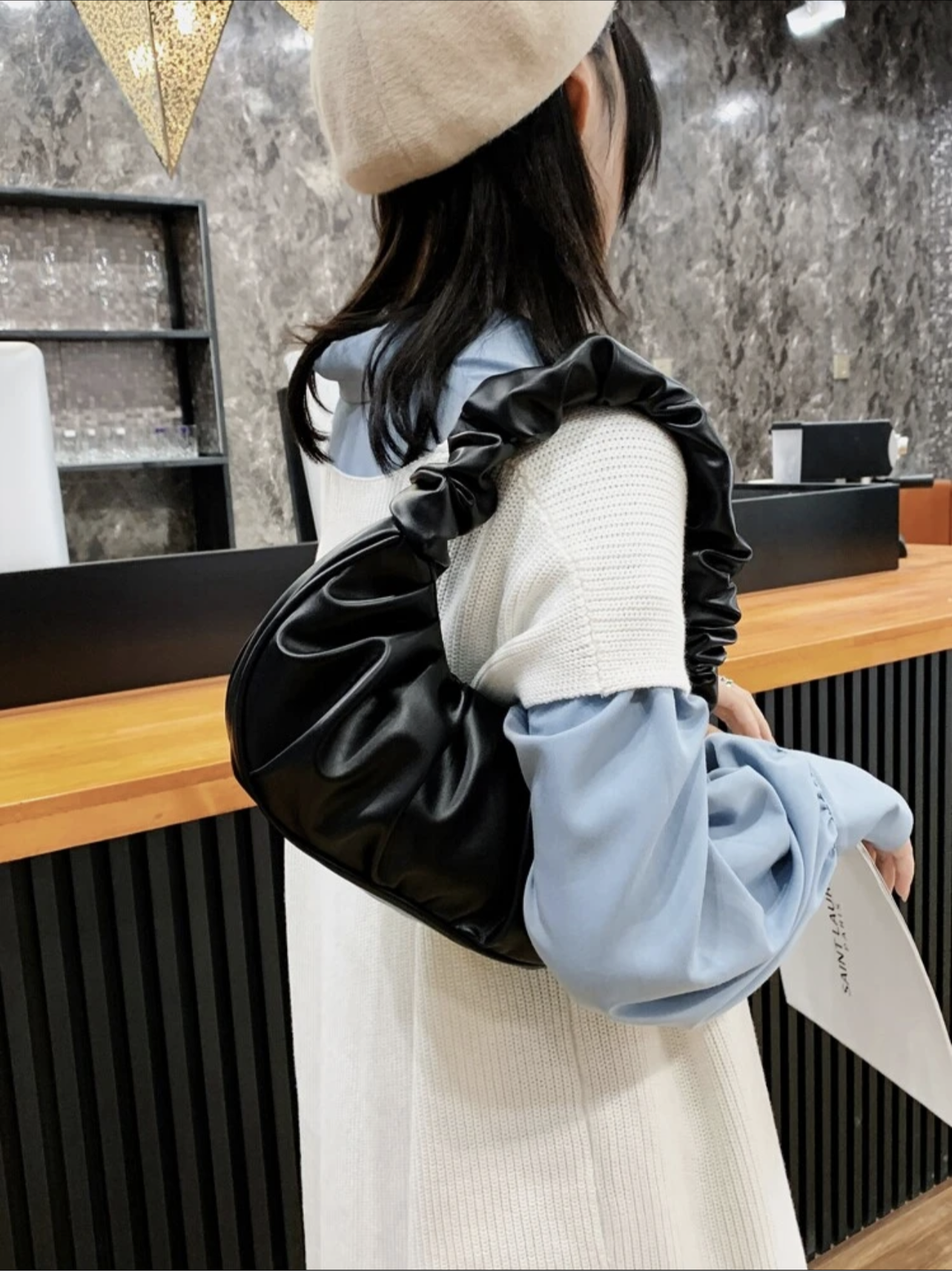 Ruched bag