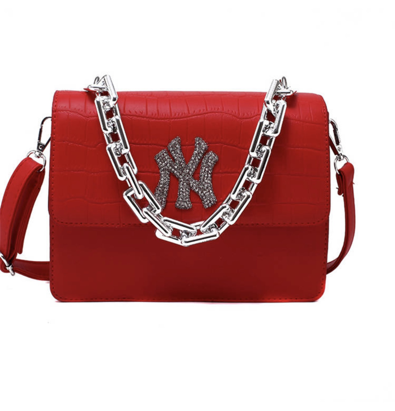 NY Rhinestone Croc Bag