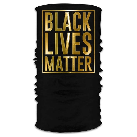 "Gold Black Lives Matter" face mask/ Bandana